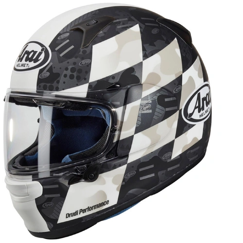 Arai Profile-V Patch Helmet - Black/White - M - SKU:AH41PWH4