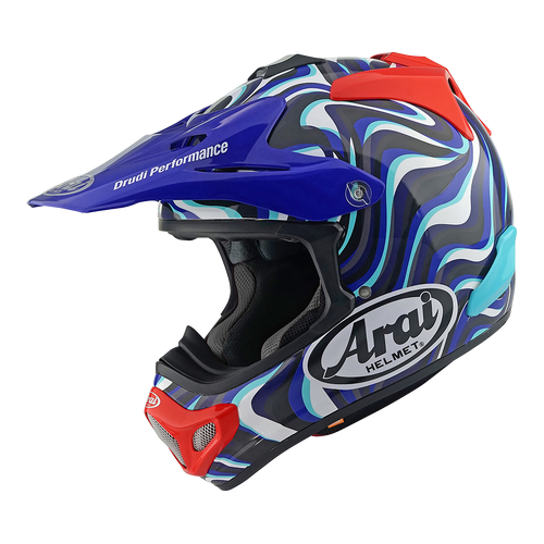 Arai MX-V Evo Stream MX Helmet - Blue - L - SKU:AH47SBU5