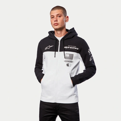 Alpinestars H Block Hoodie - Black/White - L - SKU:AS121351070102075