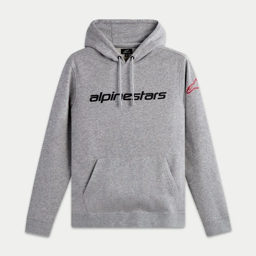 Alpinestars Linear Wordmark V3 Hoodie - Grey/Red