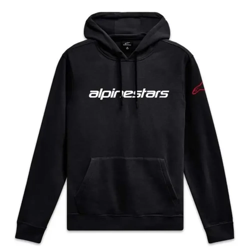 Alpinestars Linear Wordmark V3 Hoodie - Black/White/Red