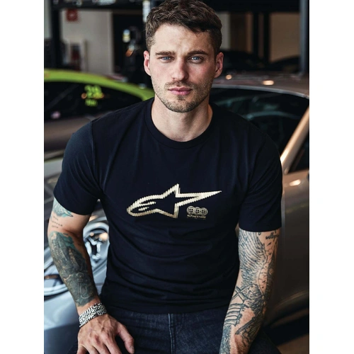 Alpinestars Golden CSF SS Tee - Black - L - SKU:AS124472220001075