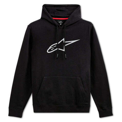 Alpinestars Ageless Pull Over Hoodie - Black/Grey - M - SKU:AS1251320101174