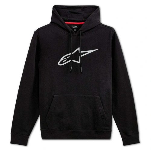 Alpinestars Ageless Pull Over Hoodie - Black/Grey - 2XL - SKU:AS1251320101177