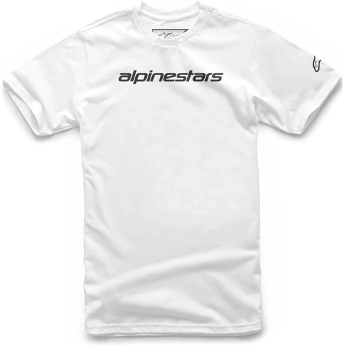 Alpinestars Linear Wordmark Tee - White/Black - S - SKU:AS1272020201073