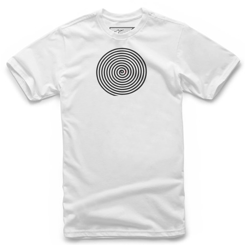Alpinestars Oscar Spiral Tee - White/Black - S - SKU:AS1272024201073