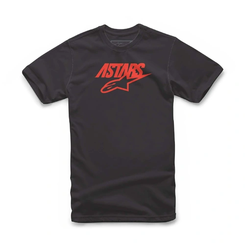 Alpinestars Mixit Tee - Black/Fluro Red - M - SKU:AS1372008108974
