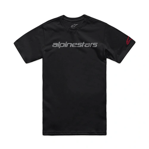 Alpinestars Linear Wordmark 2.0 Csf Tee - Black/Grey/Red - S - SKU:AS1473110011373