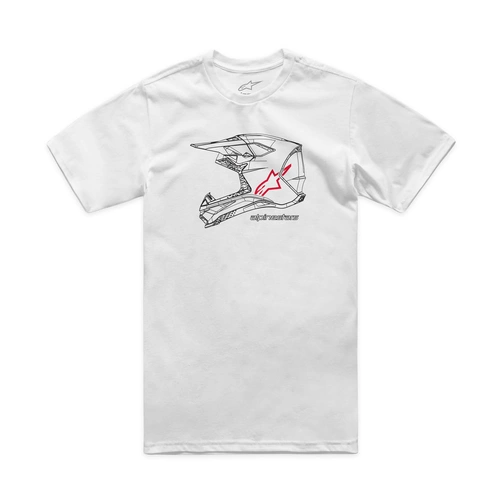 Alpinestars Mx Helmet Csf Tee - White - S - SKU:AS1473116002073
