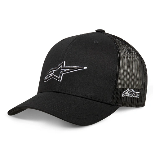 Alpinestars Ageless Outline Trucker Hat - Black/Black - OS