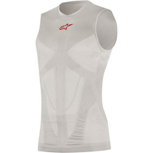 Alpinestars Tech Tank Summer - Silver/Red