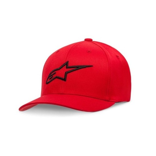 Alpinestars Ageless Curve Hat - Red/Black - S/M - SKU:AS1781010301082