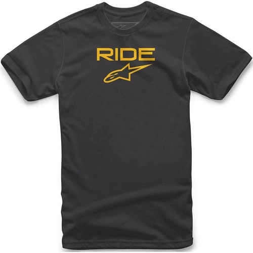 Alpinestars Ride 2.0 Tee - Black/Yellow - M - SKU:AS187200010575