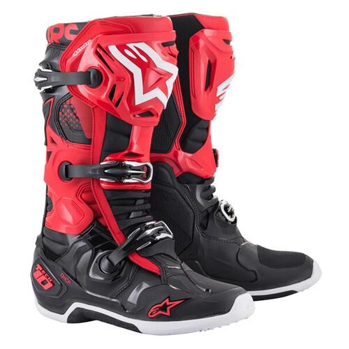 Alpinestars Tech 10 Boot - Red/Black - 08 - SKU:AS2010020003108