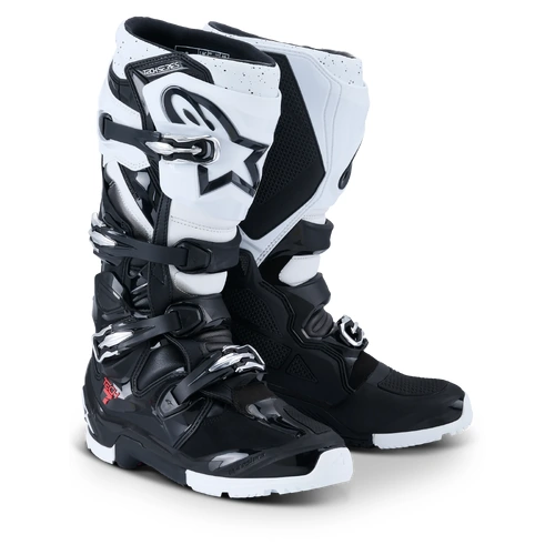 Alpinestars 2026 Tech 7 Enduro Boots - Black/White - 8 - SKU:AS2010426001208