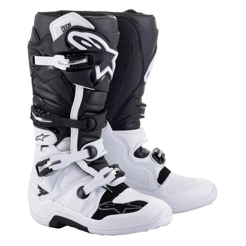 Alpinestars Tech 7 Boots - White/Black - 11 - SKU:AS201201402111
