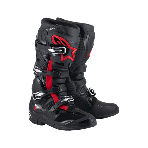 Alpinestars Tech 7 Boots - My25 - Black/Fluro Red