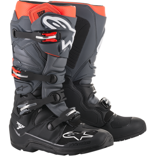 Alpinestars Tech 7 Enduro Boots - Black/Grey/Red - SKU:AS201211411314-p