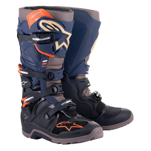 Alpinestars Tech 7 Drystar Enduro Boot - Black/Navy/Grey - 8 - SKU:AS2012620137308