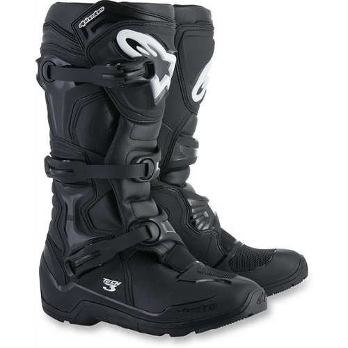 Alpinestars Tech 3 Enduro Black Boots - Unisex - 10  - SKU:AS2013118001010