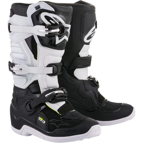 Alpinestars Stella Tech 3 V2 Womens MX Boot - Black/White - 7 - SKU:AS2013218001207