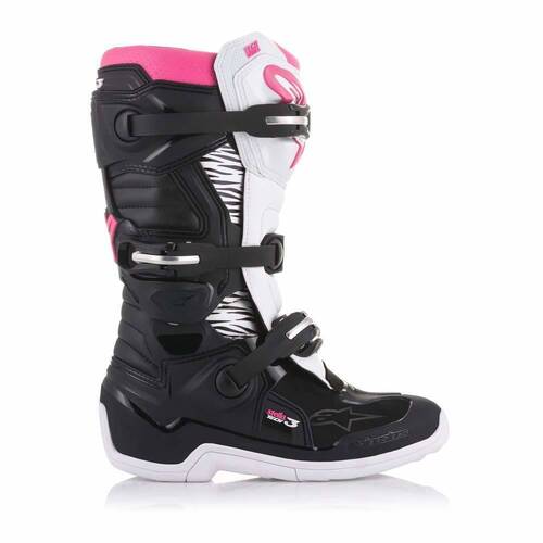 Alpinestars Stella Tech 3 Boots - Black/Pink - 6 - SKU:AS201321813906