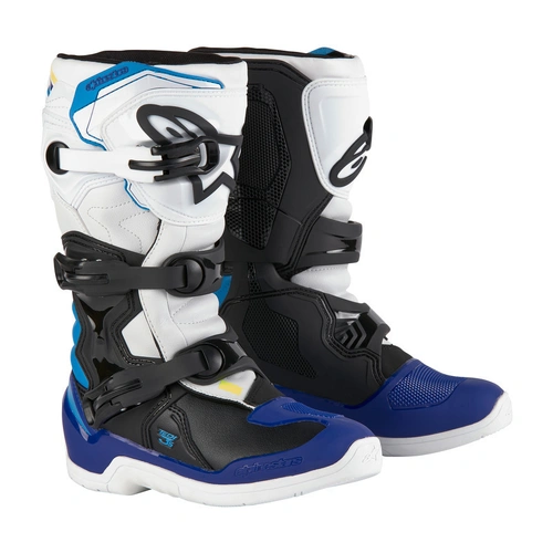 Alpinestars Tech 3S Youth Boot - White/Black/Enamel Blue - 5 - SKU:AS2014024217905