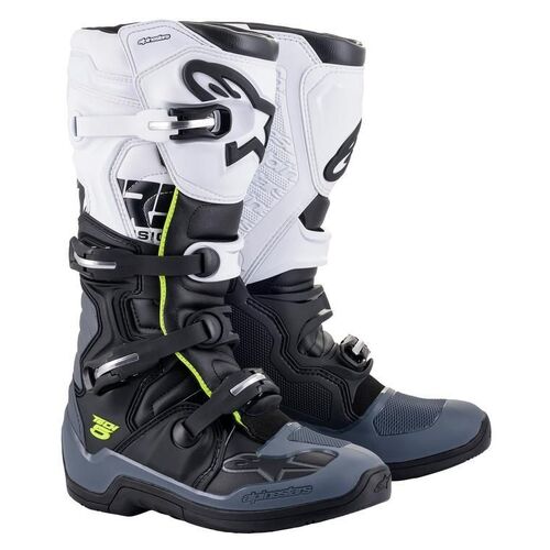 Alpinestars Tech 5 Black Grey White Boots - Unisex - 10  - SKU:AS201501510210