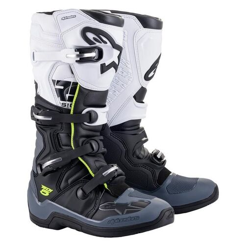 Alpinestars Tech 5 Black Grey White Boots - Unisex - 12  - SKU:AS201501510212