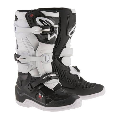 Alpinestars Youth Tech 7S Black White Boots - SKU:AS201501712007