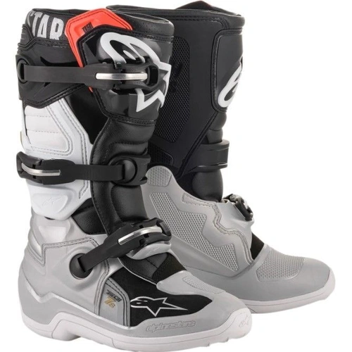 Alpinestars Youth Tech 7S Boots - Black/Silver/White/Gold - 2 - SKU:AS201501782902