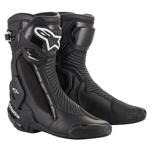 Alpinestars SMX Plus V2 Boots - Black - 43 - SKU:AS2221019001043