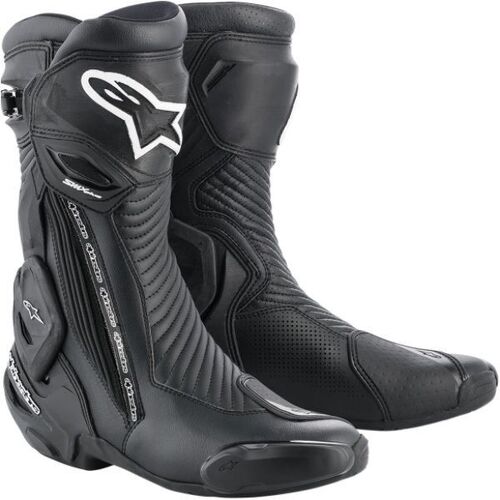 Alpinestars SMX Plus V2 Boots - Black - 48 - SKU:AS2221019001048
