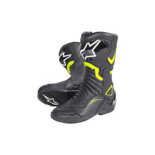 Alpinestars SMX 6 V2 Fluro Yellow Black Boots - SKU:AS222301715542
