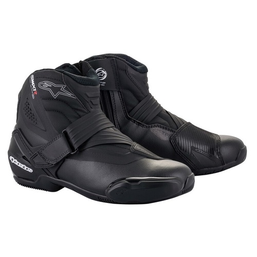 Alpinestars SMX 1R V2 Black Ride Shoes - Black - 41 - Adult  - SKU:AS2224521001041