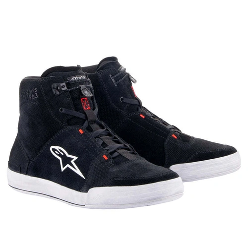 Alpinestars Chrome Shoe - Black/Grey/Red - 8 - SKU:AS2512322105408