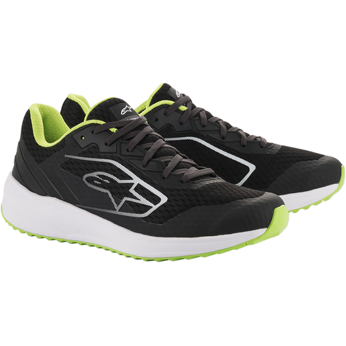 Alpinestars Meta Road Shoes - Black/White/Green - 9 - SKU:AS2654520016309