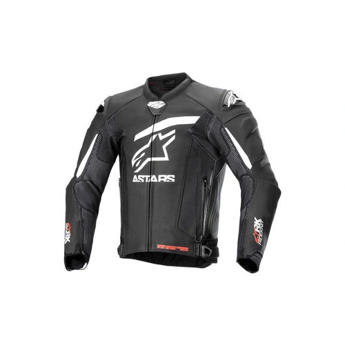 Alpinestars Gp-R V4 Rideknit Leather Jacket - Black/White - 52 - SKU:AS3100324001252