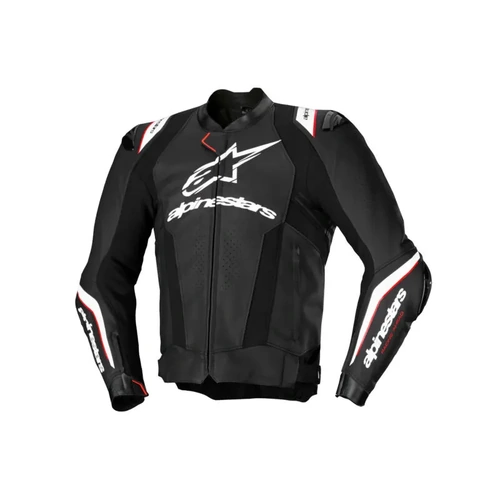 Alpinestars Missile V3 Ignition Leather Jacket - Black White - 52 - SKU:AS3100325001252