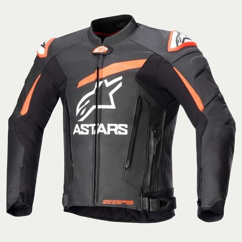 Alpinestars Gp Plus R V4 Airflow Leather Jacket - Black/Fluro Red/White - 48 - SKU:AS3100624132148