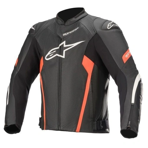 Alpinestars Faster V2 Air Leather Jacket - Black/Red