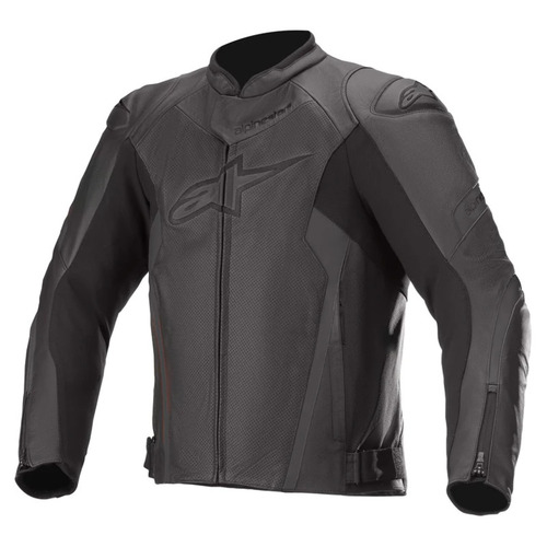 Alpinestars Faster V2 Air Leather Jacket - Black/Black - 48 - SKU:AS3103621110048