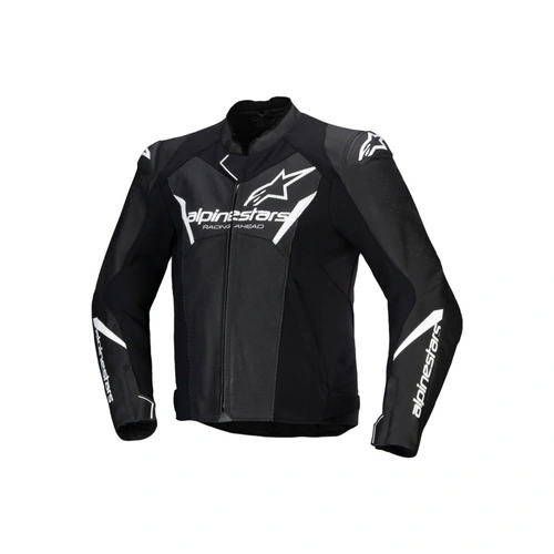 Alpinestars Faster V3 Air Leather Jacket - Black/White - 58 - SKU:AS3103625001258