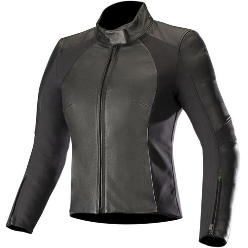 Alpinestars Womens Vika V2 Leather Jacket - Black/White - 48 - SKU:AS3115519001048