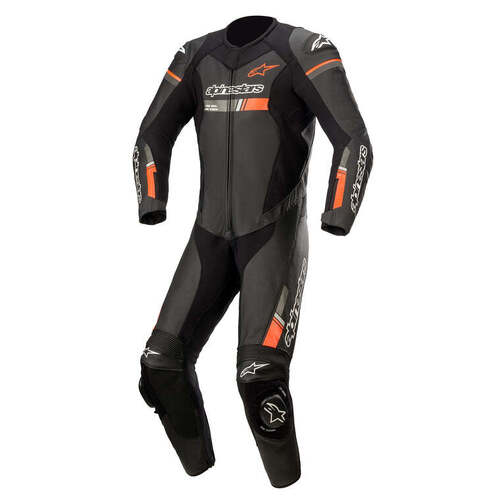 Alpinestars GP Force Chaser 1 Pce Suit - Black/Fluro Red - 58 - SKU:AS3150321103058