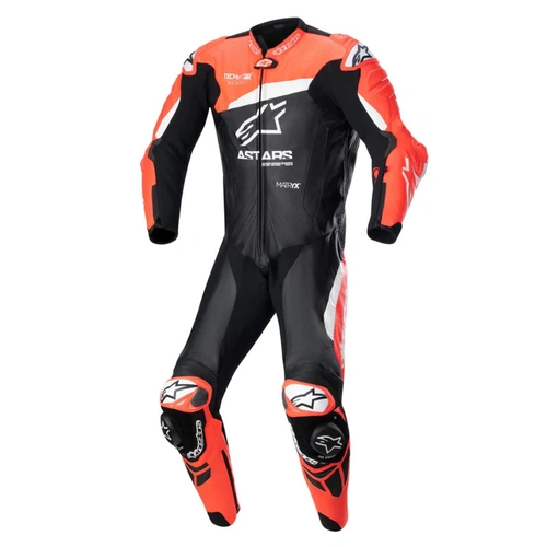 Alpinestars GP PLUS V4 1-Pce Leather Suit - Black/Red/White - 58 - SKU:AS3150523132158