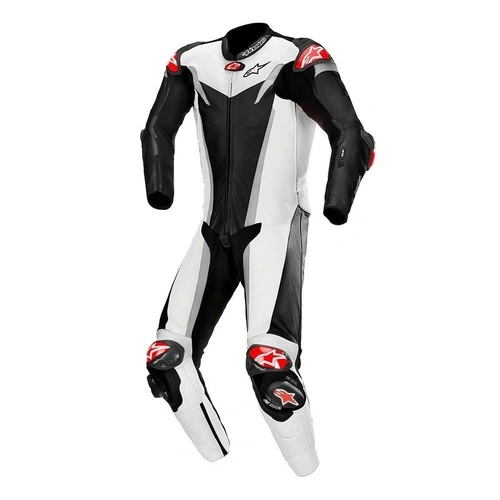 Alpinestars GP Tech V3 Tech Air 1 Pce Suit - Black/White/Silver - 58 - SKU:AS3156819121958