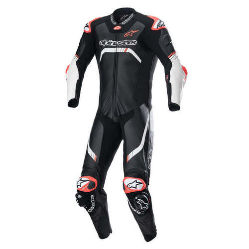 Alpinestars GP Tech V4 1 Pc Leather Suit - Black/White/Red - SKU:AS3156822001248-p