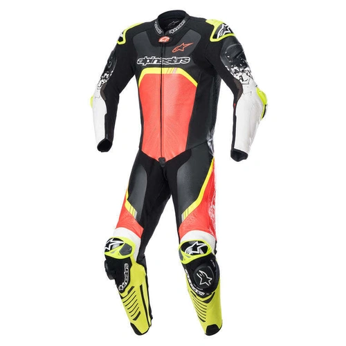 Alpinestars GP Tech V4 1 Pc Leather Suit - Black/Red/Yellow