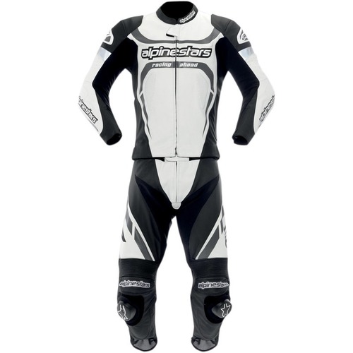 Alpinestars Motegi 2 Pce Leather Suit - White/Black - 54 - SKU:AS316101202154